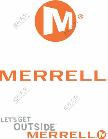户外品牌麦乐MERRELL矢量logo
