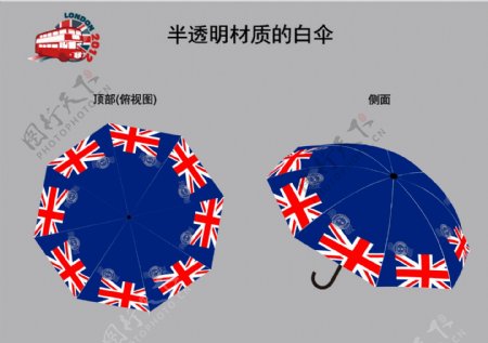 英国国旗伞图片