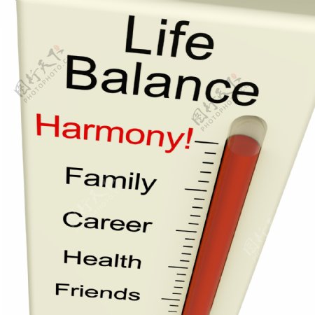 生活的平衡和谐的生活和工作的愿望表显示