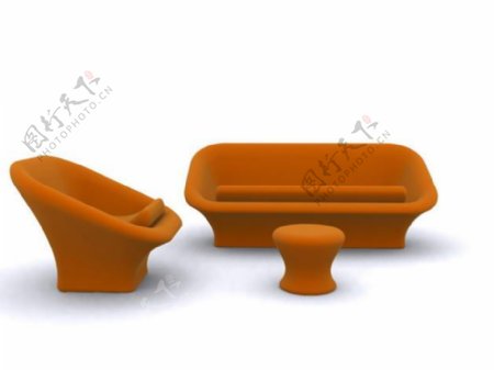 沙发组合3d模型家具3d模型77