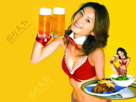 啤酒侍女图片