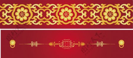 矢量中国风古典花纹素材