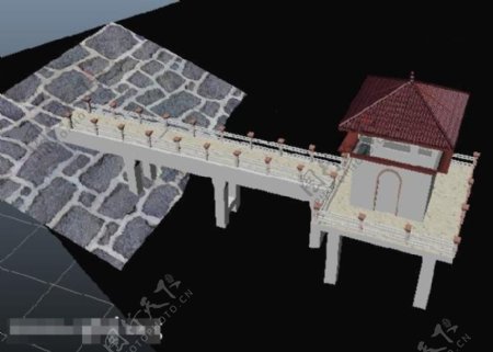 场景房建筑3D游戏模型
