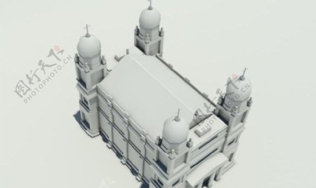 19thcenturylowpolychurch19世纪教堂低模