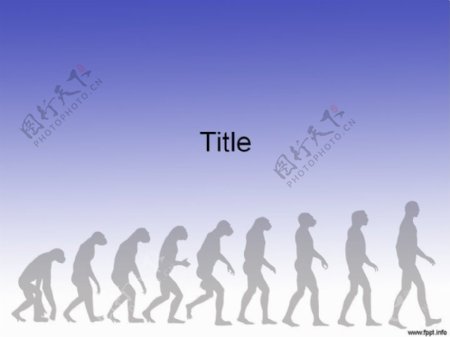 人类进化主题PPT模板