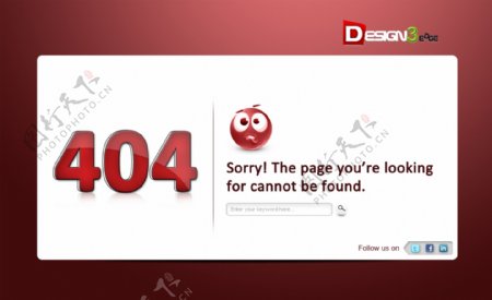 404错误页面图标模板PSD