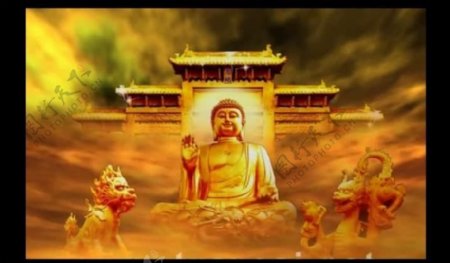 佛教佛祖菩萨视频素材图片