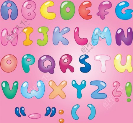 英文字母水晶字母图片