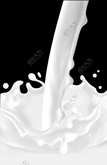 溅起的牛奶图片