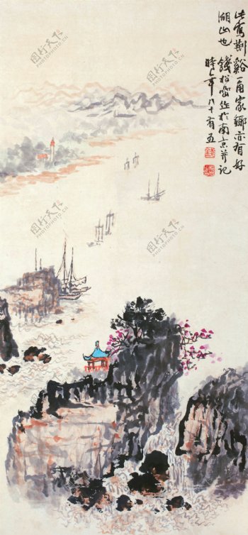 荆溪帆影图片