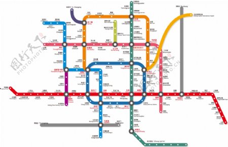 北京地铁效果图地铁路线