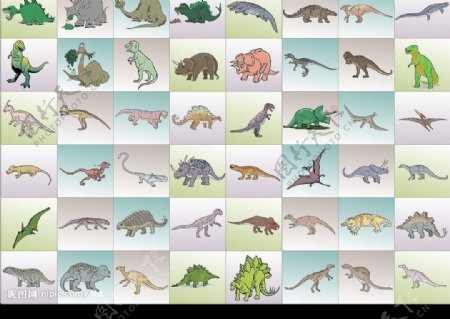 恐龙与怪兽图片