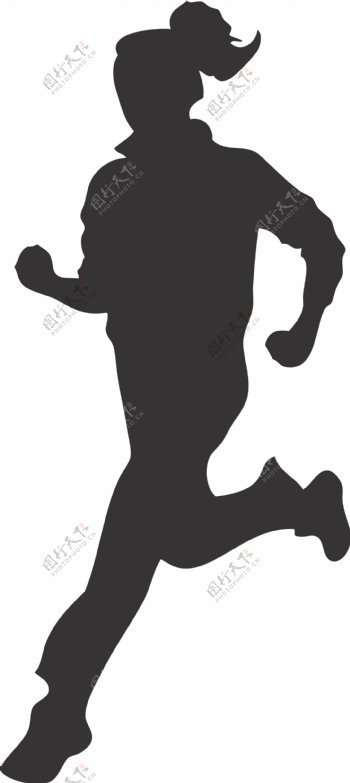 跑步的女运动员图片