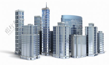 3d建筑模型示意图样板高楼大厦图片