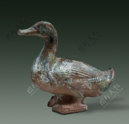 古代雕塑艺术鸭子图片