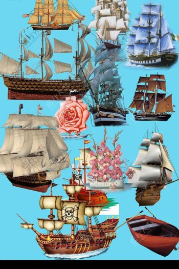 古代帆船大全图片