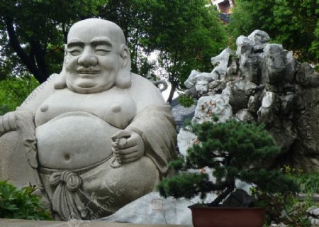 苏州北寺塔弥勒佛雕塑图片