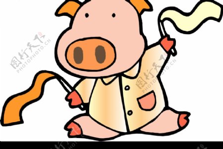 猪的漫画图片