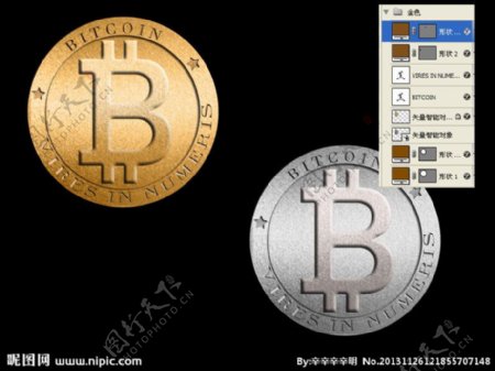 比特币虚拟币电子币图片