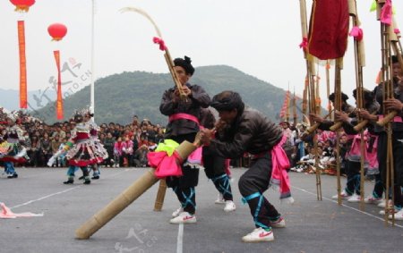 柳州融水苗族风情芦笙歌舞图片
