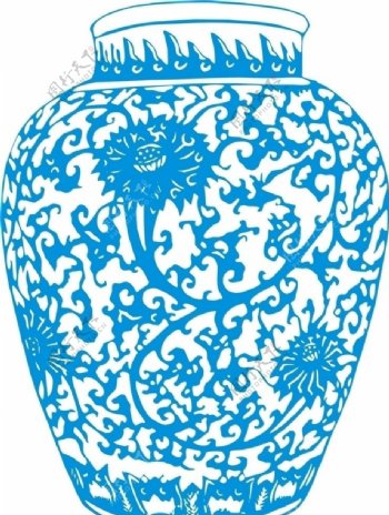 青花瓷花瓶图片