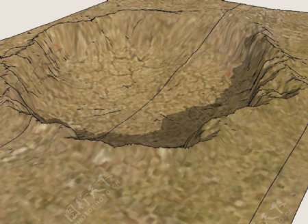 地坑3D模型图片