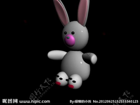 3D兔子图片