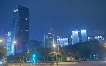 夜景深圳建筑夜景非高清图片