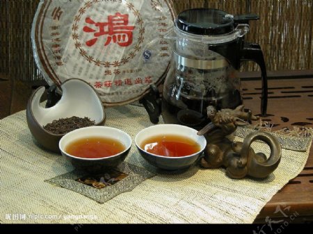 茶茶具普洱茶图片