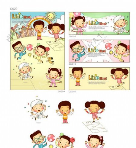 韩国卡通矢量图库1030图片