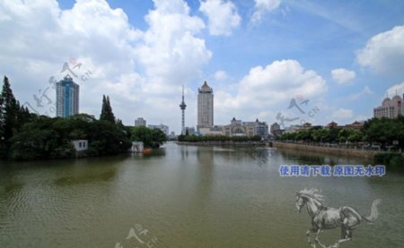 濠河风景图片