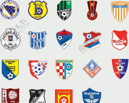 全球2487个足球俱乐部球队标志波斯尼亚黑塞哥维那图片