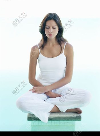 瑜伽女人图片