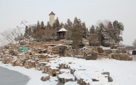北宁雪景图片
