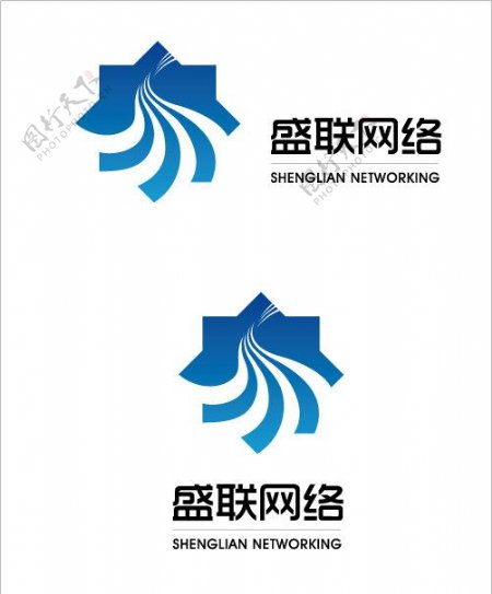 盛联网络标志设计图片