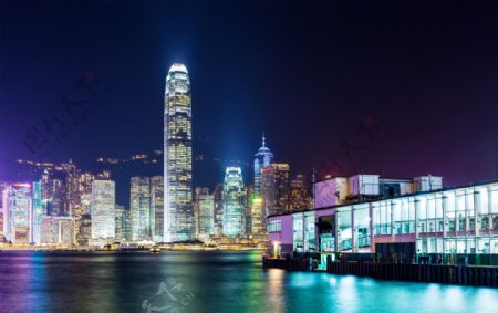 香港城市夜景图片