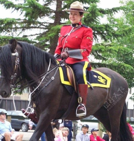 加拿大皇家女骑警图片