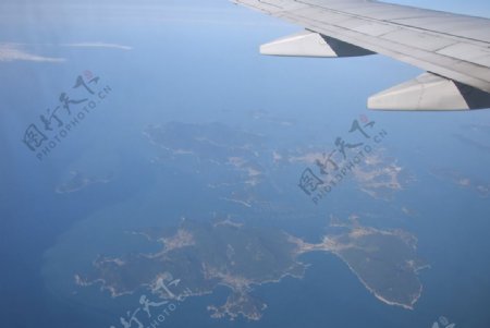 鸟瞰朝鲜半岛图片