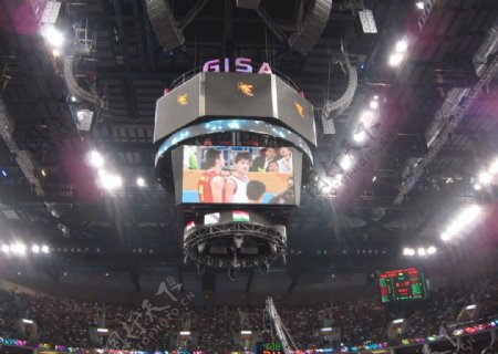 篮球场环形显示屏图片