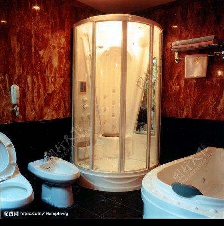总统套浴室图片
