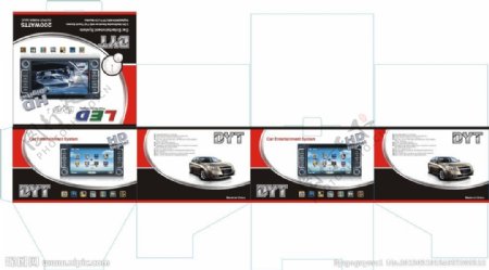 汽车DVD导航包装盒图片
