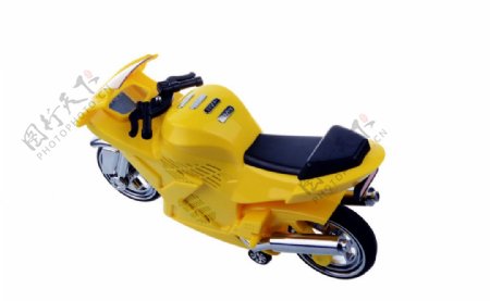 黄色摩托车模型图片