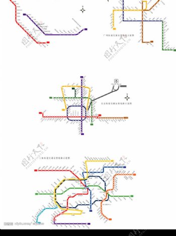 北京上海天津广州地铁路线图图片