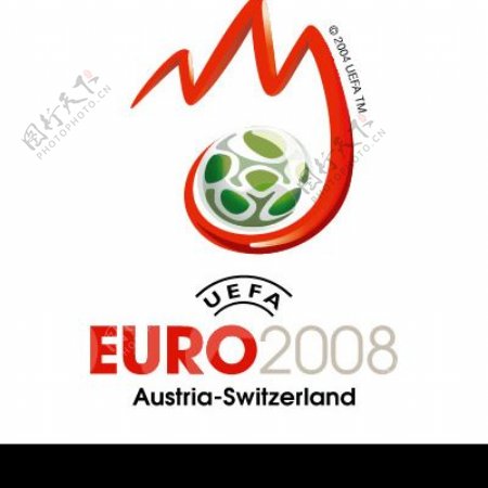 2008欧洲杯标志矢量素材图片