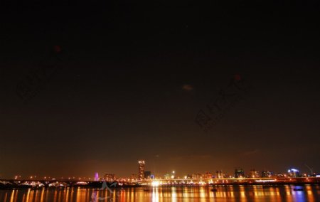 大稻程夜景图片
