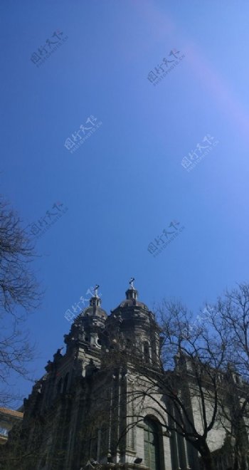 北京王府井天主教教堂图片