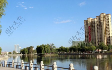 阿克苏景观河新疆图片