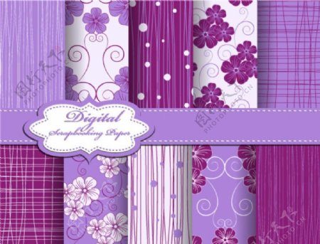 紫色布纹素材图片