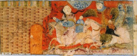 蒙古国绘画图片