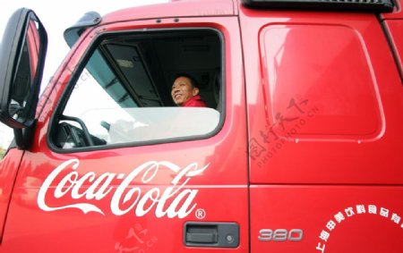 可口可乐货车图片